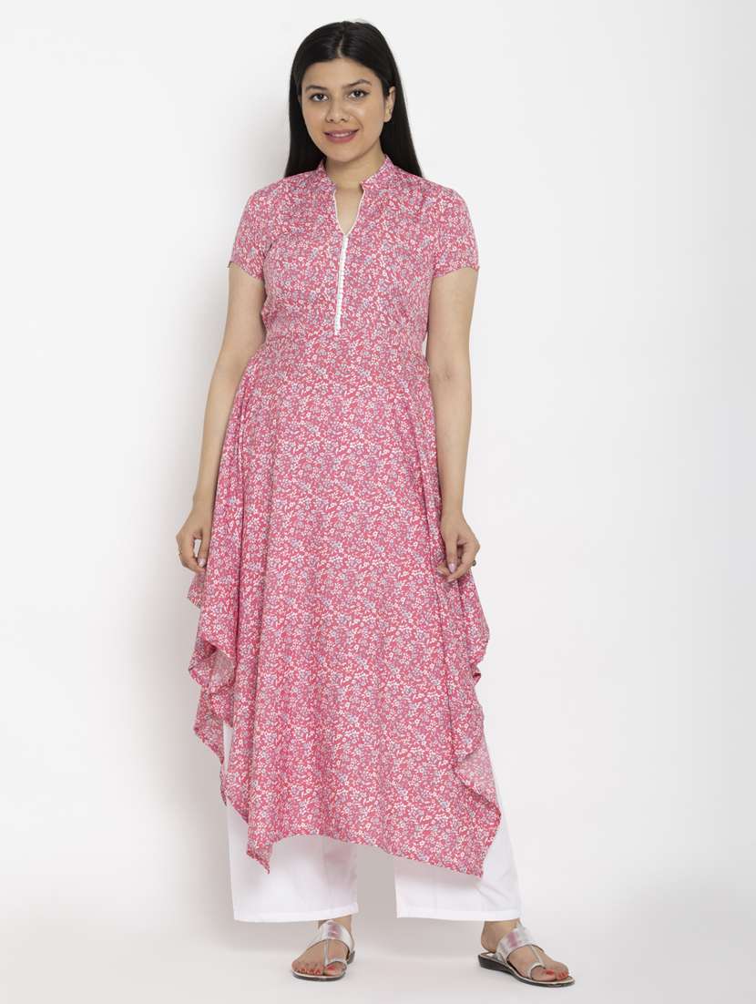 women's asymmetric kurta - 20007217 - Zoom Image - 0