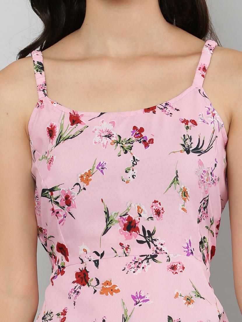 women's fit & flare floral dress - 20007226 - Standard Image - 5