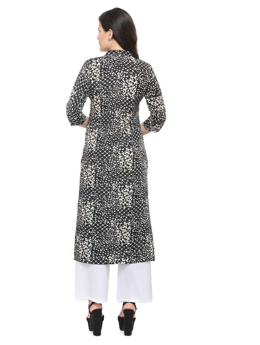 women's straight kurta - 20007290 -  Standard Image - 3