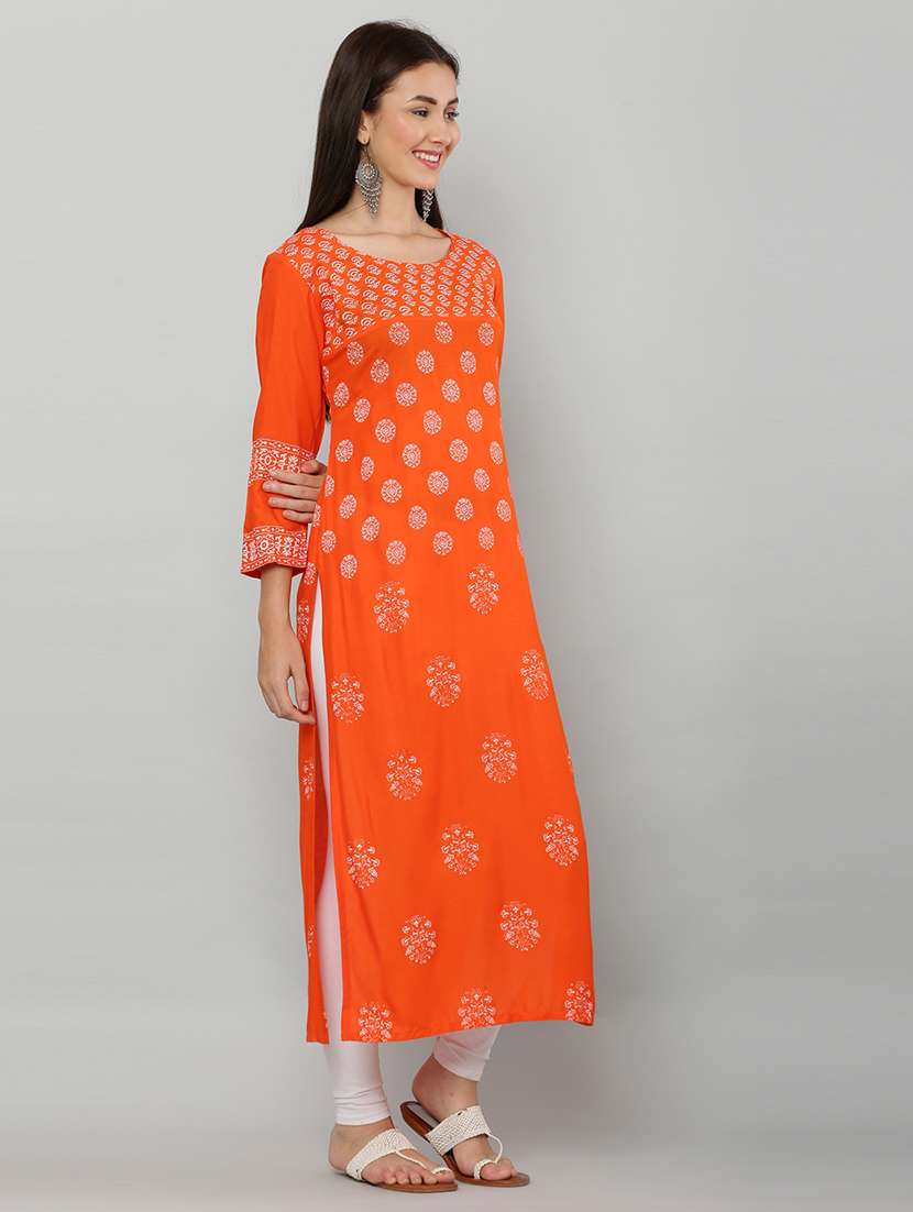women's straight kurta - 20007318 - Standard Image - 3