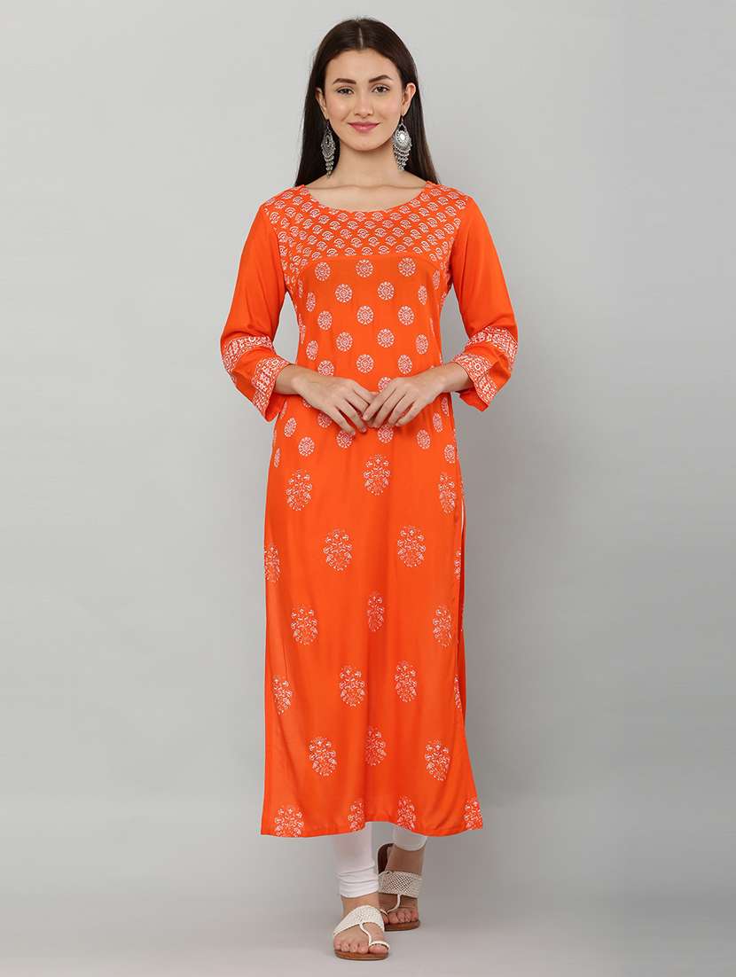 women's straight kurta - 20007318 - Standard Image - 5