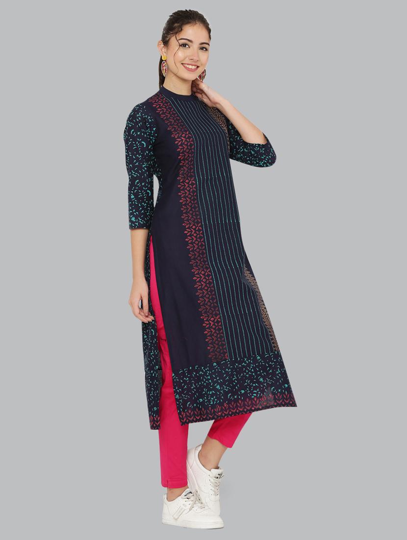 women's straight kurta - 20007330 - Standard Image - 3