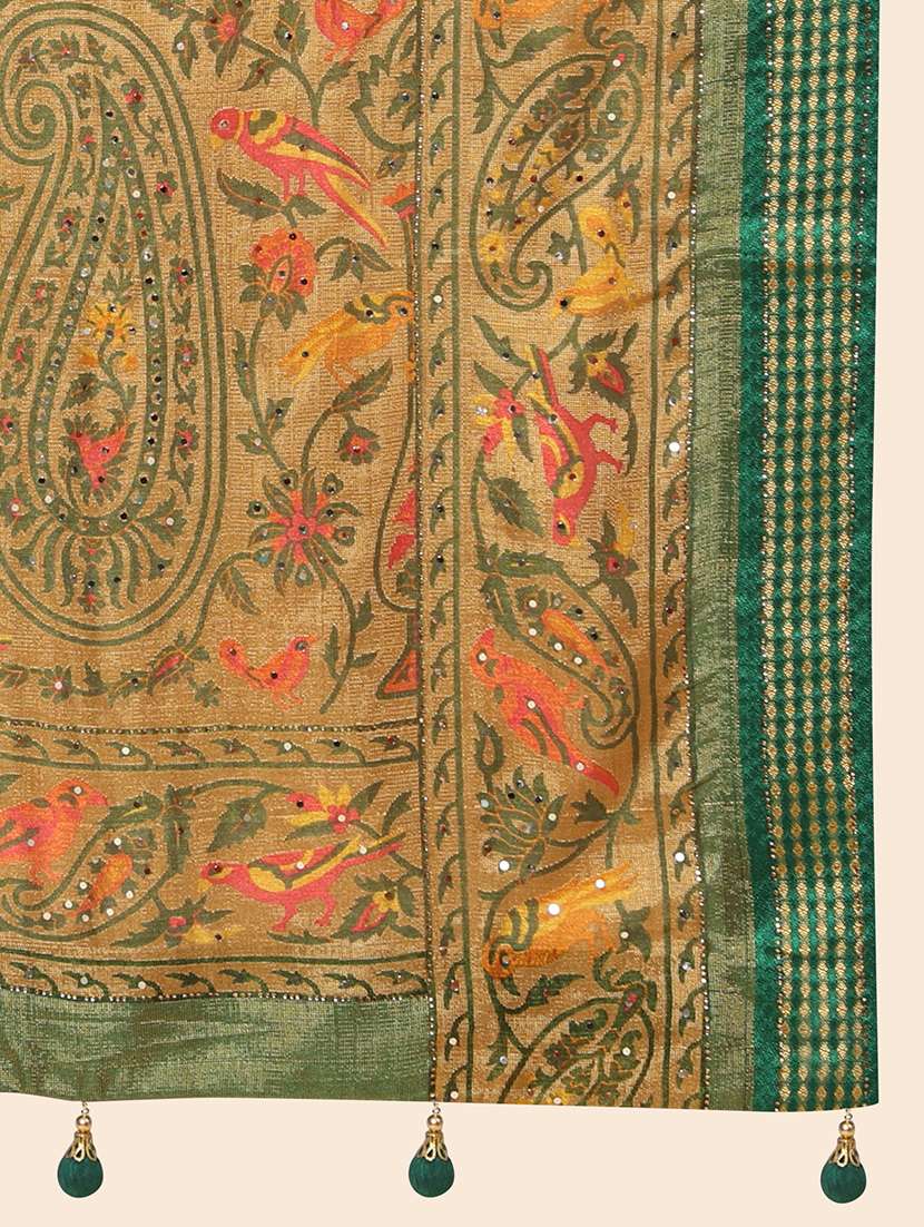 women's self design multi colored saree with blouse - 20007392 - Standard Image - 5
