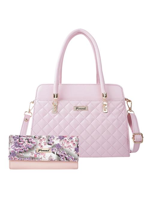 multi colored leatherette (pu) handbag combo - 20007497 - Standard Image - 0