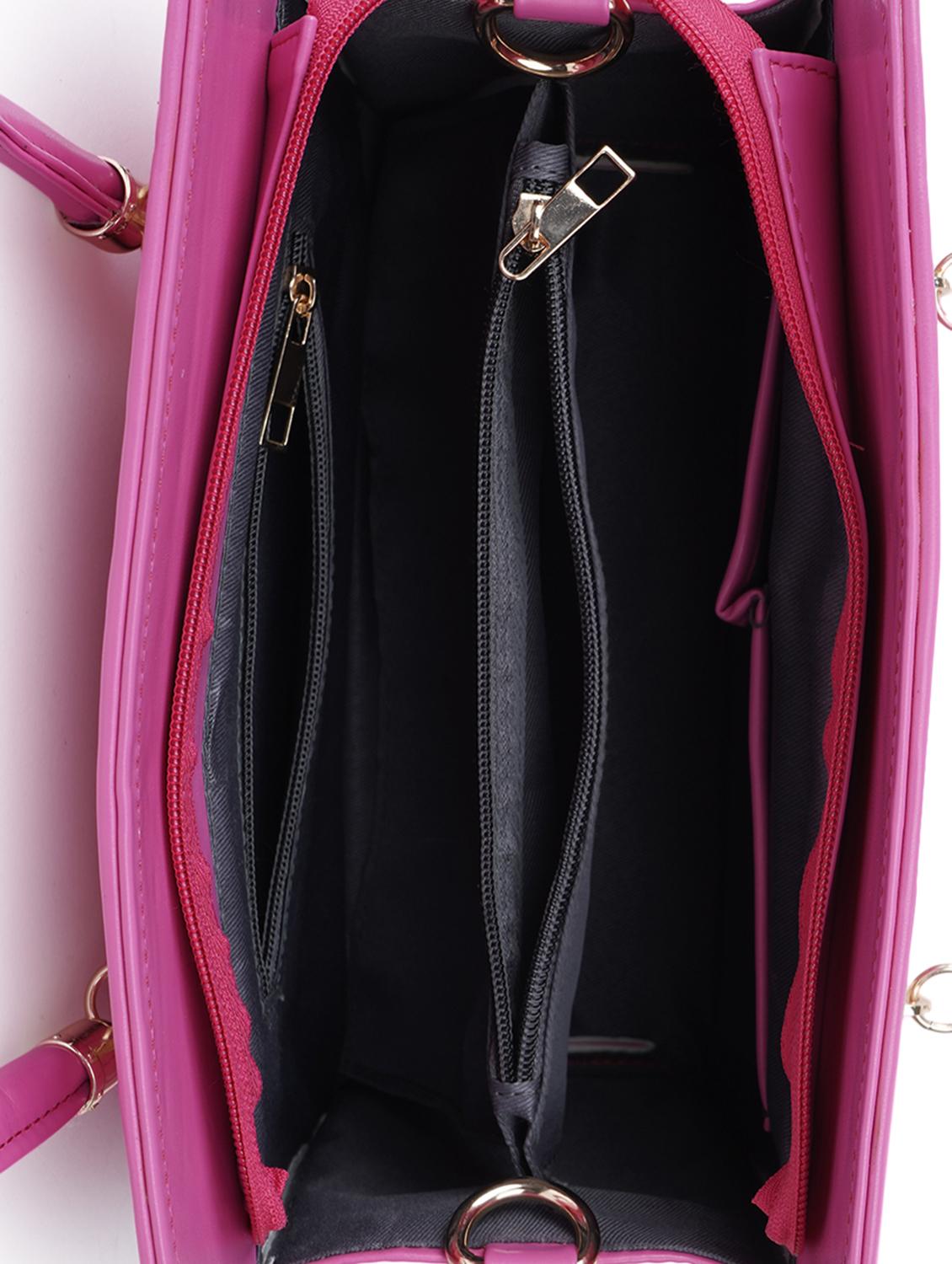 multi color leatherette (pu) handbag combo - 20007498 - Standard Image - 3