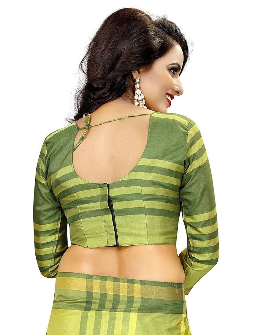 self design woven saree with blouse - 20007967 - Standard Image - 3