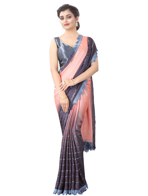 pink embroidered saree - 20008042 -  Standard Image - 0