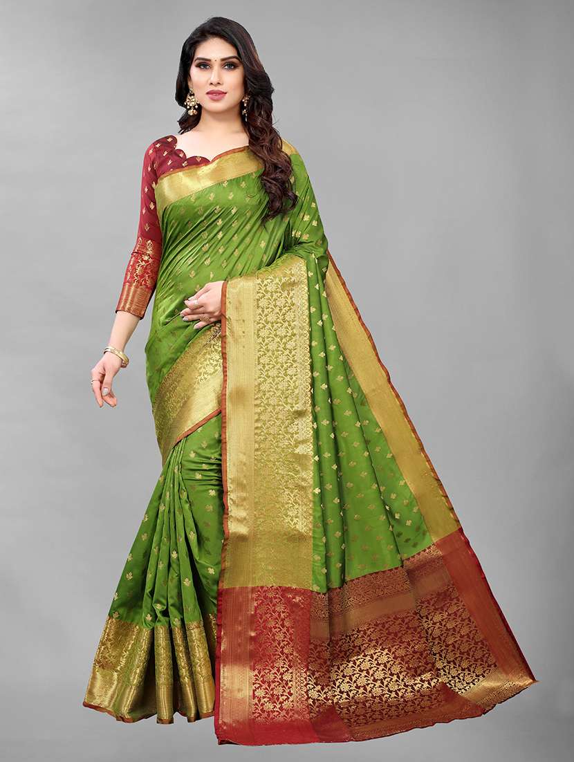 light green art silk kanjivaram saree - 20008063 -  Zoom Image - 0