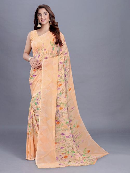 floral printed saree - 20008181 -  Standard Image - 0