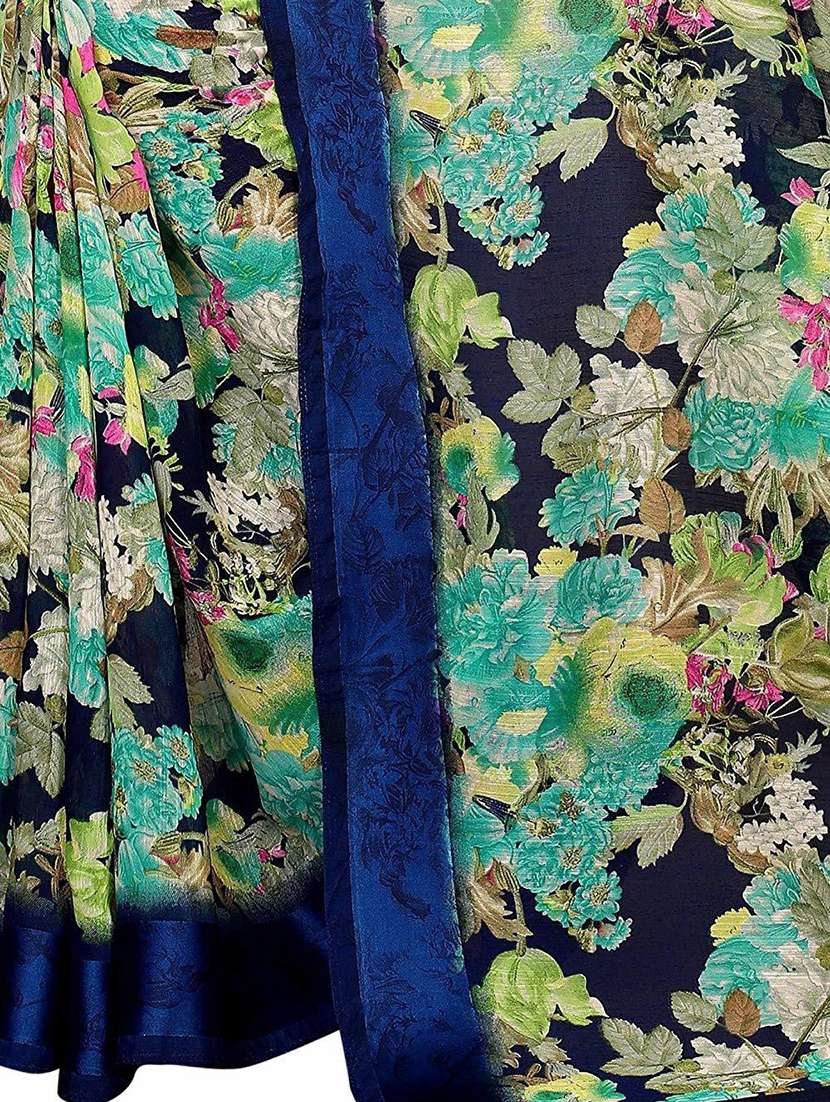 printed saree with blouse piece - 20008264 -  Standard Image - 3