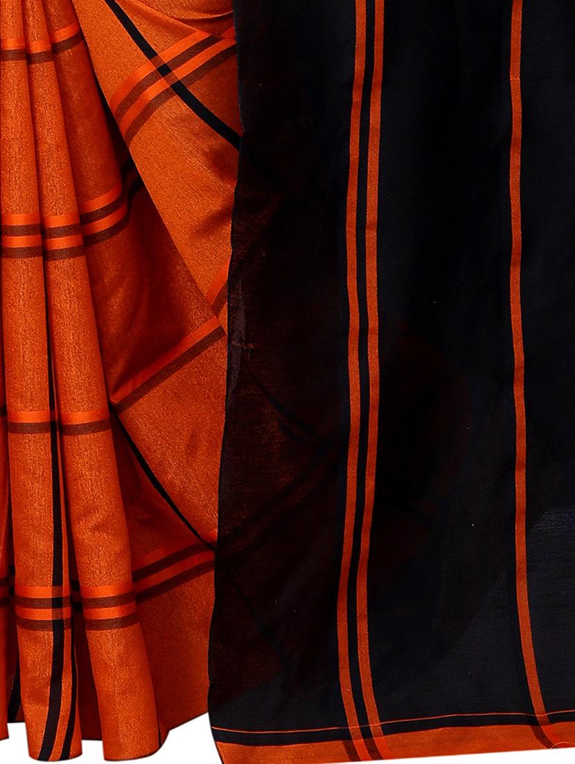 multi colored cotton silk saree with blouse - 20008360 - Standard Image - 3