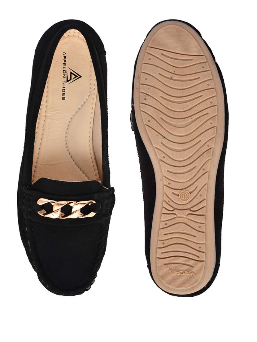 black slip on loafer - 20008627 -  Standard Image - 3