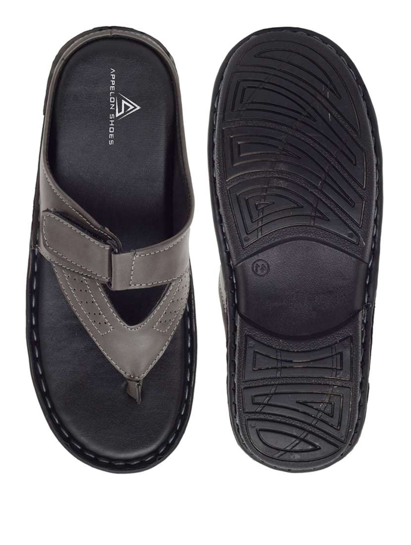 yellow pu toe separator slippers - 20008697 -  Standard Image - 3