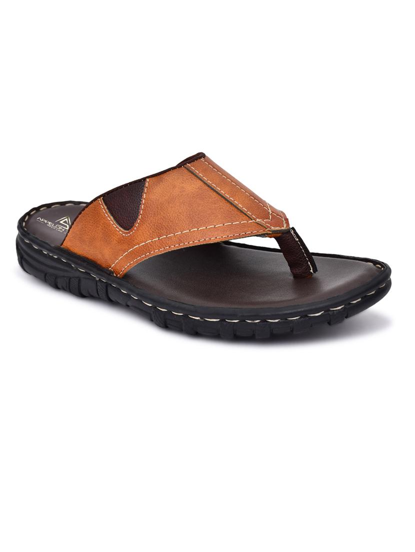 tan pu toe separator slippers - 20008754 - Zoom Image - 0
