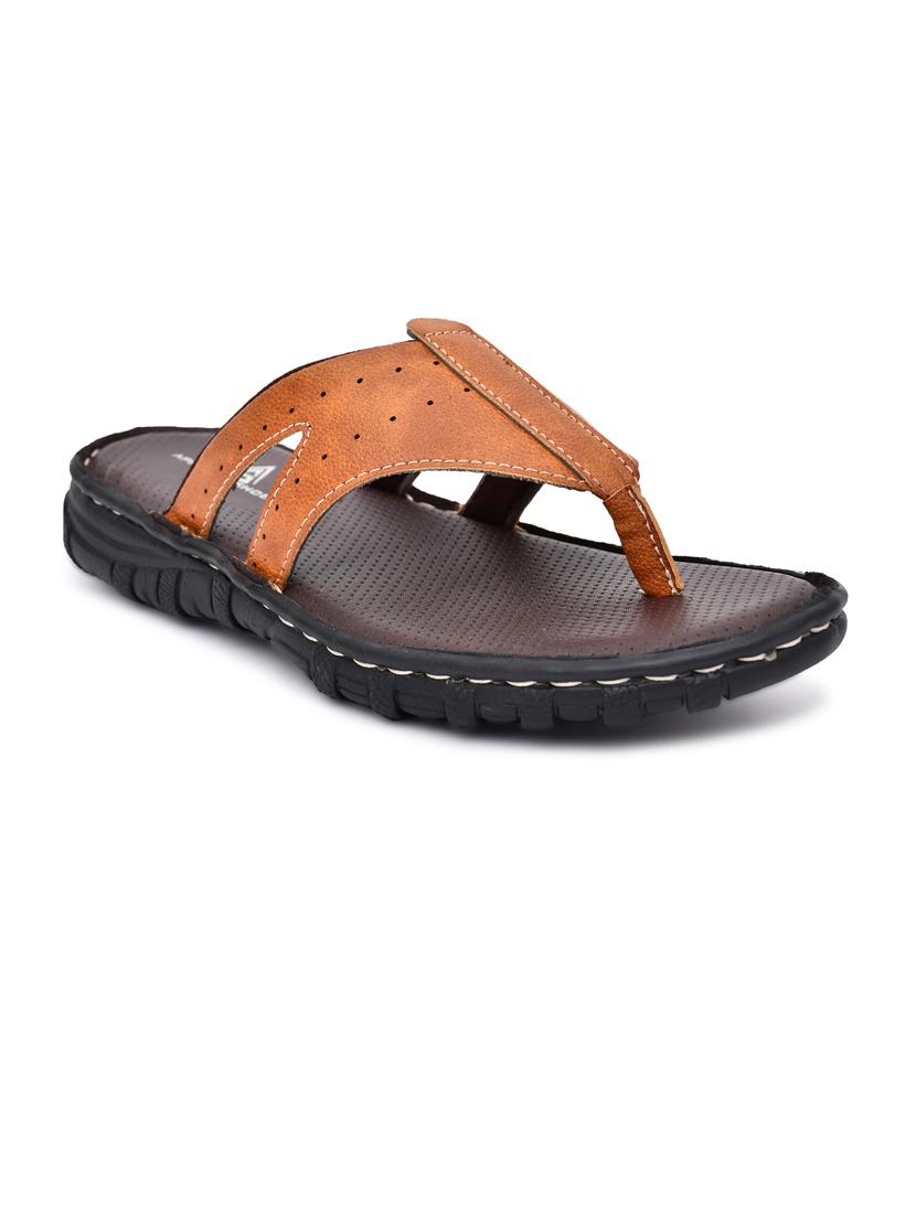 tan pu toe separator slippers - 20008758 - Zoom Image - 0