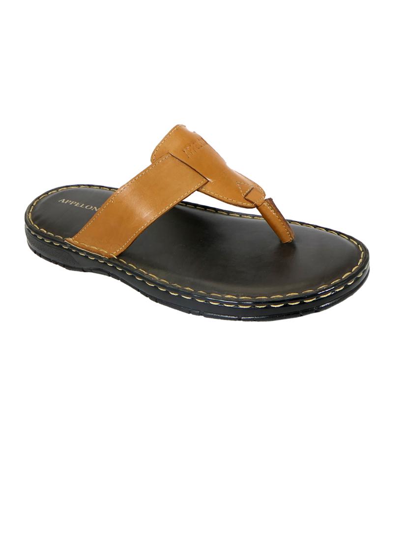 tan pu toe separator slippers - 20008789 -  Zoom Image - 0