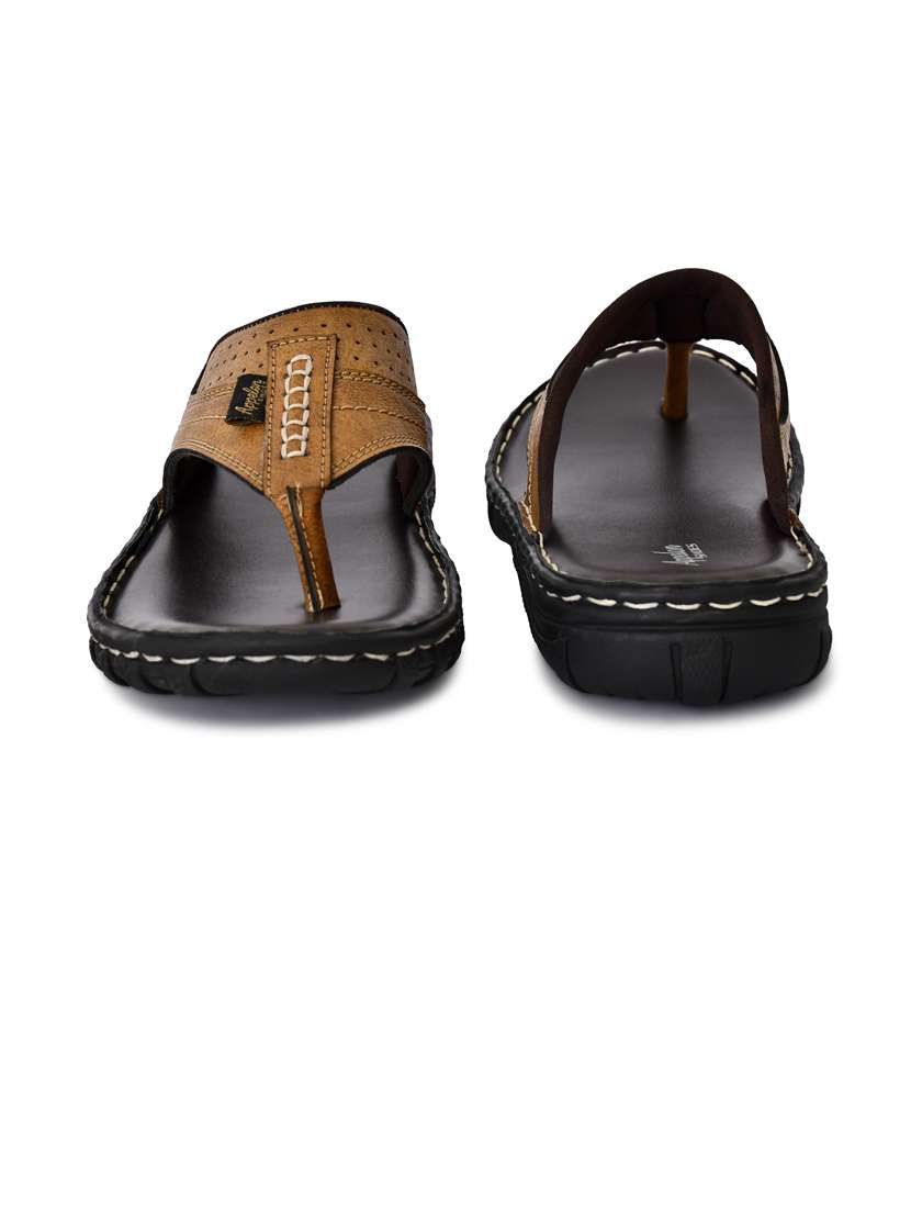 tan pu toe separator slippers - 20008792 - Standard Image - 3