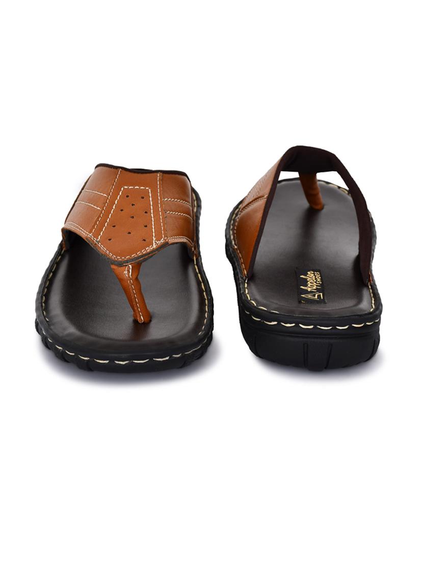 tan pu toe separator slippers - 20008795 - Standard Image - 3