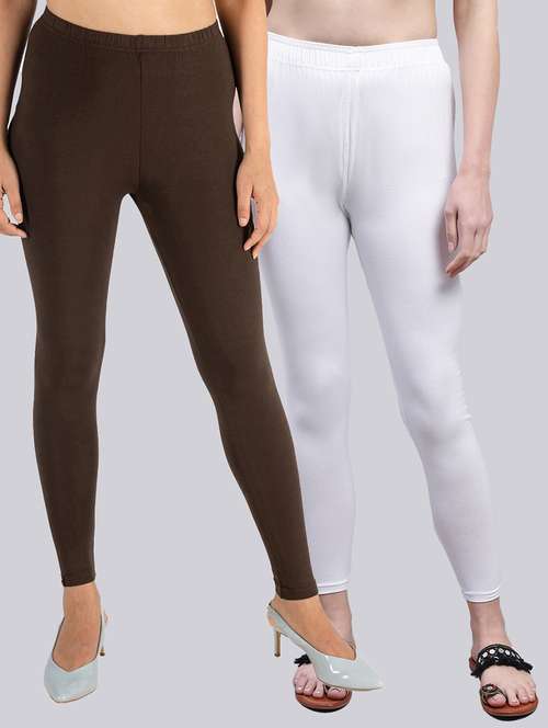 pack of 2 cotton leggings - 20009372 -  Standard Image - 0