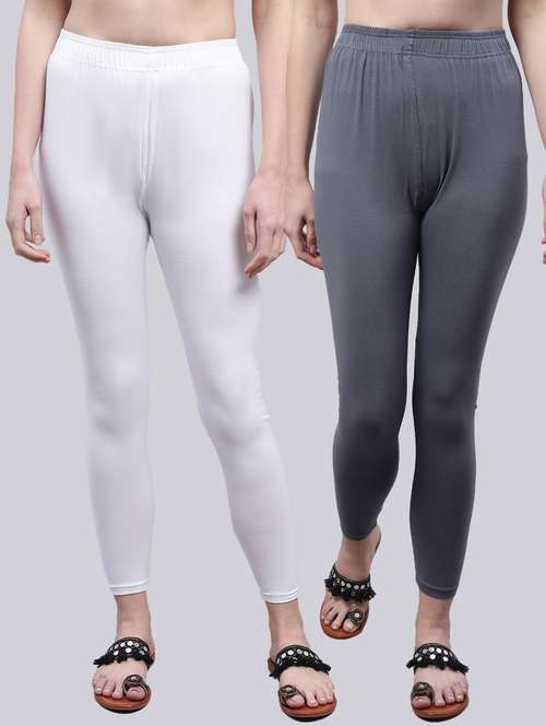 pack of 2 cotton leggings - 20009378 -  Standard Image - 0