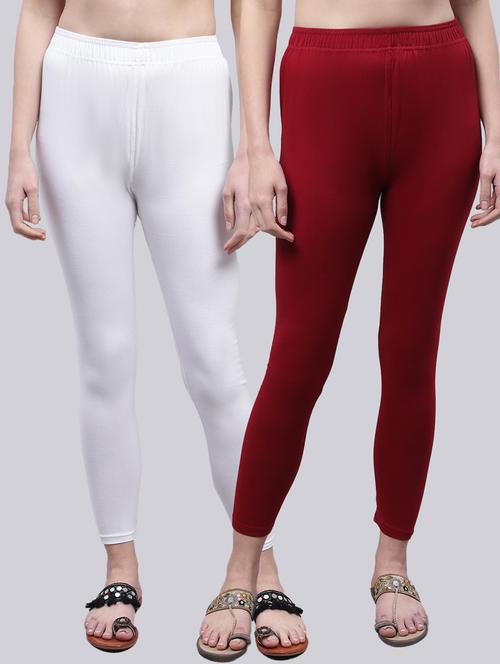 pack of 2 cotton leggings - 20009384 - Standard Image - 0