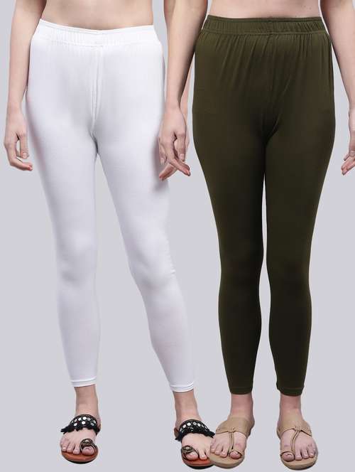 pack of 2 cotton leggings - 20009390 -  Standard Image - 0