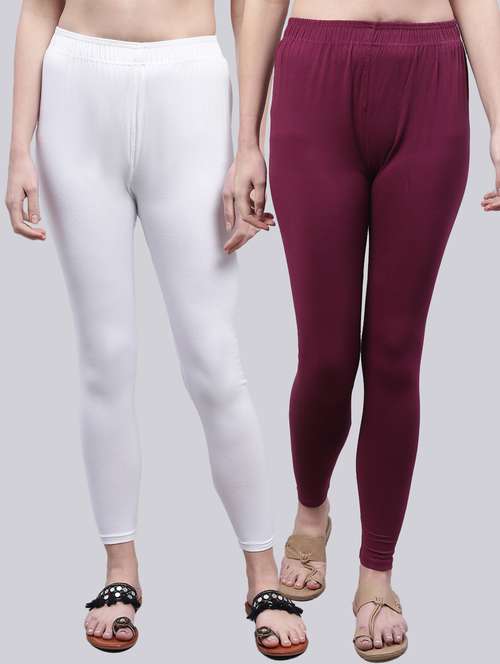 pack of 2 cotton leggings - 20009393 -  Standard Image - 0