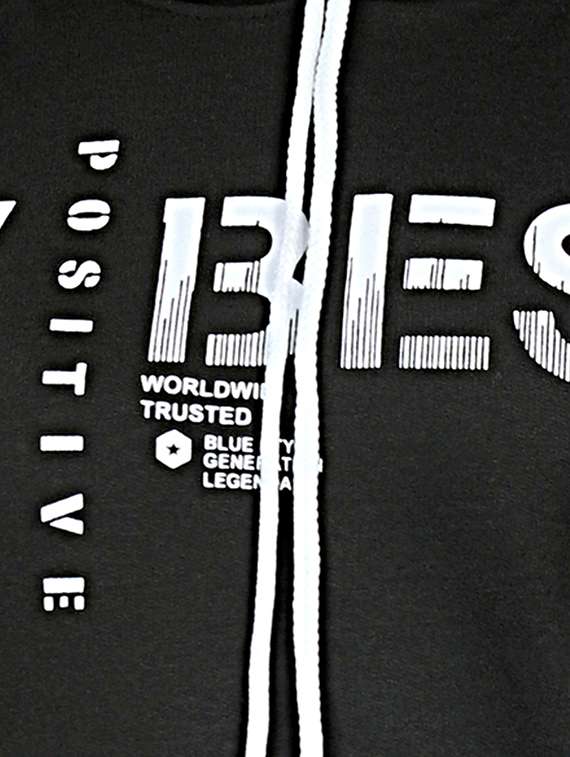 olive printed hooded neck sweatshirt - 20009511 - Standard Image - 3