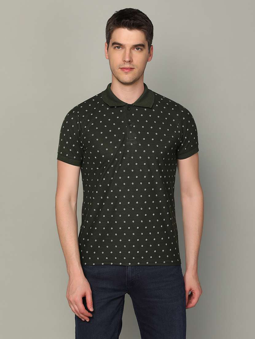 mens printed polo t-shirt - 20010050 -  Zoom Image - 0
