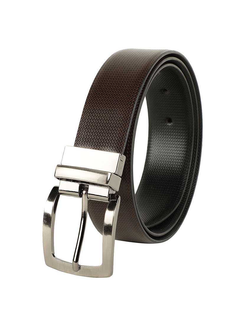 brown leather belt