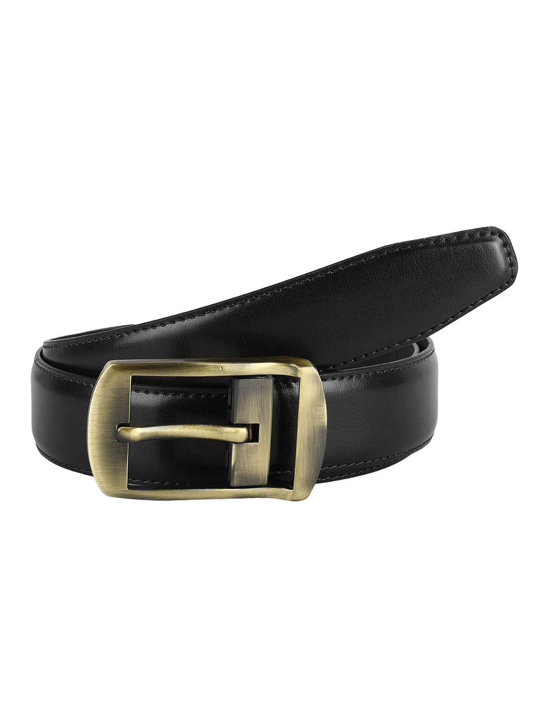 black leather belt