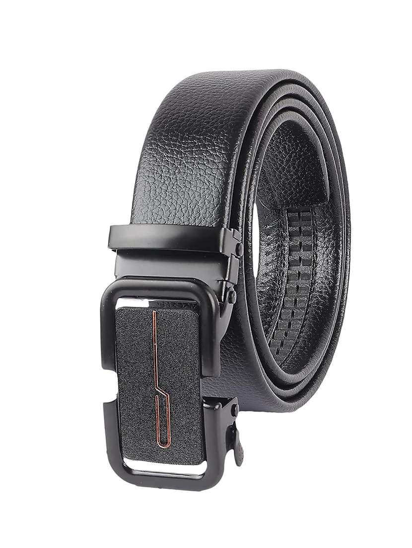 black leather belt