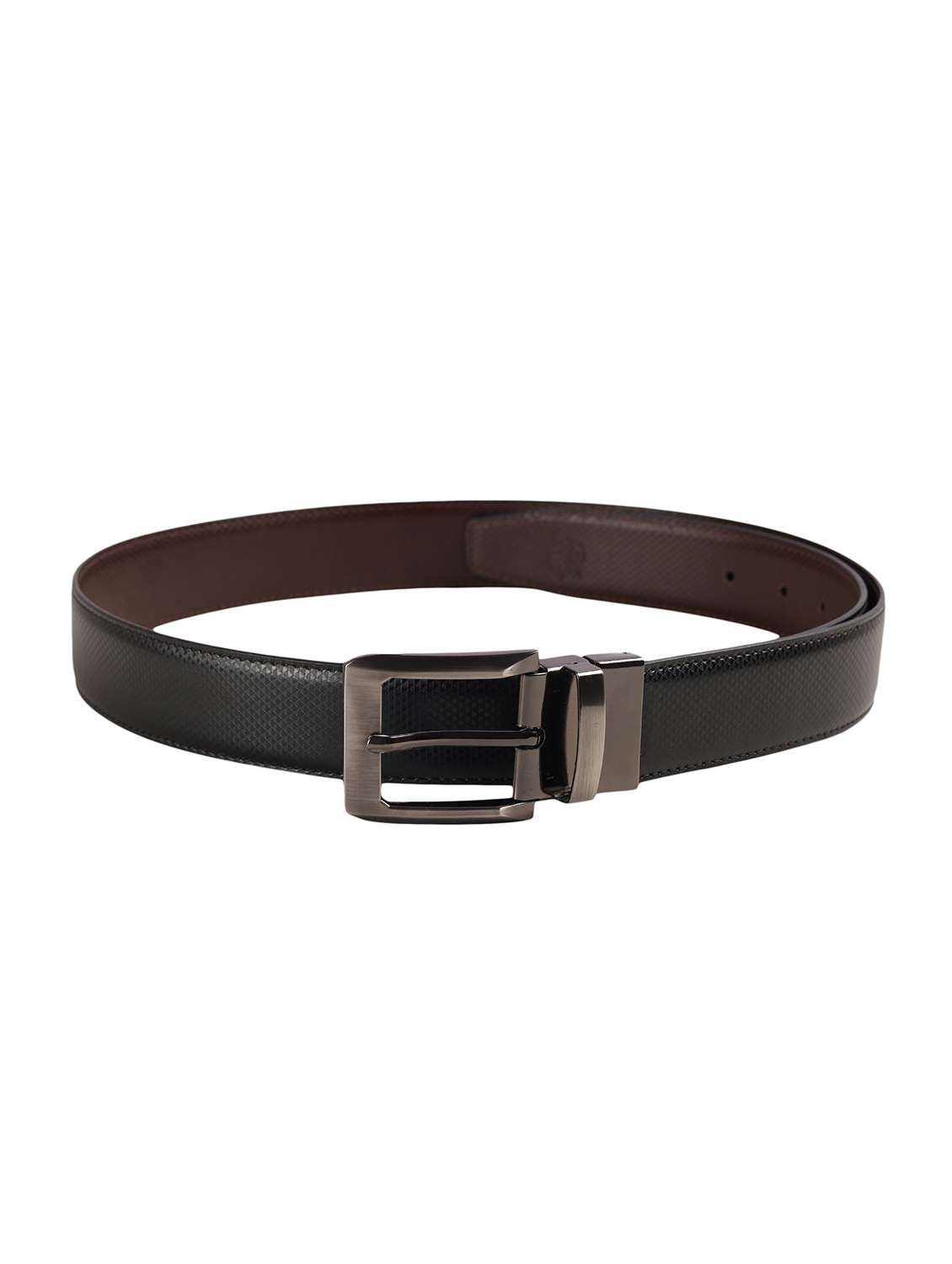men black and brown leather belt - 20011384 -  Standard Image - 3