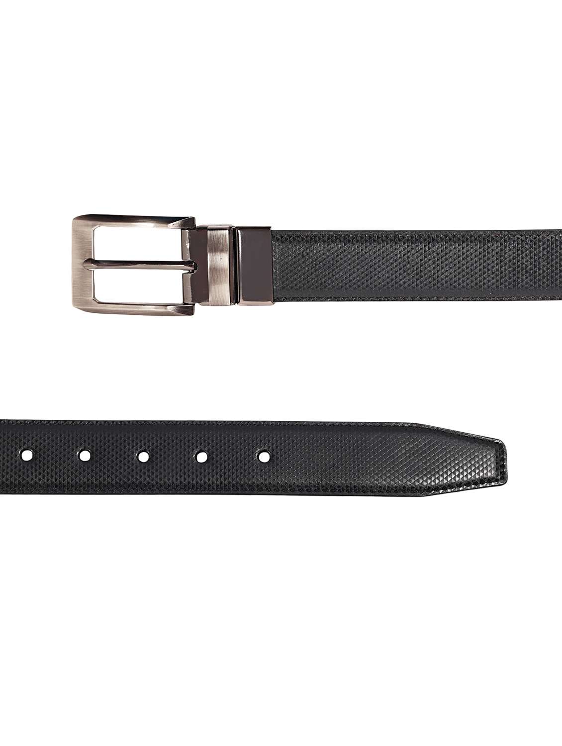 men black and brown leather belt - 20011384 -  Standard Image - 5