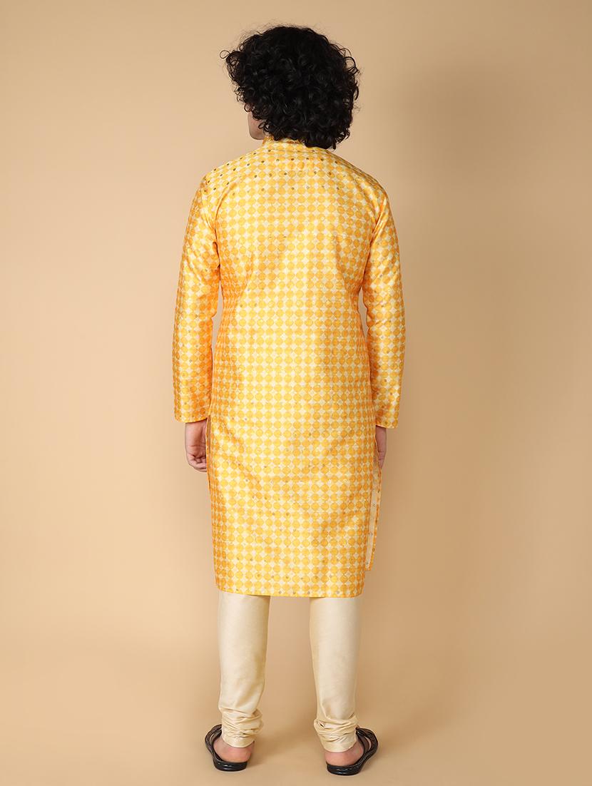 mandarin neck printed long kurta - 20011612 - Standard Image - 3