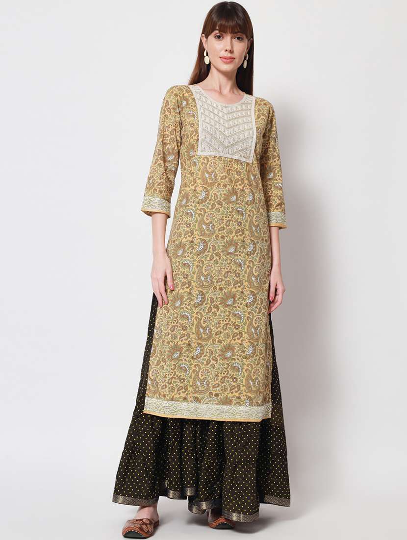 Women's Straight Kurta - 20011858 -  Standard Image - 3