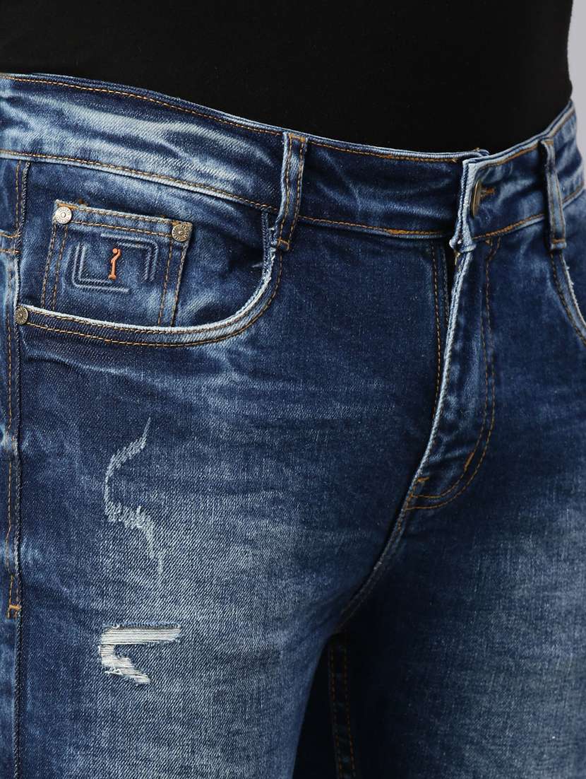 mens slim fit distressed jeans - 20011918 -  Standard Image - 5