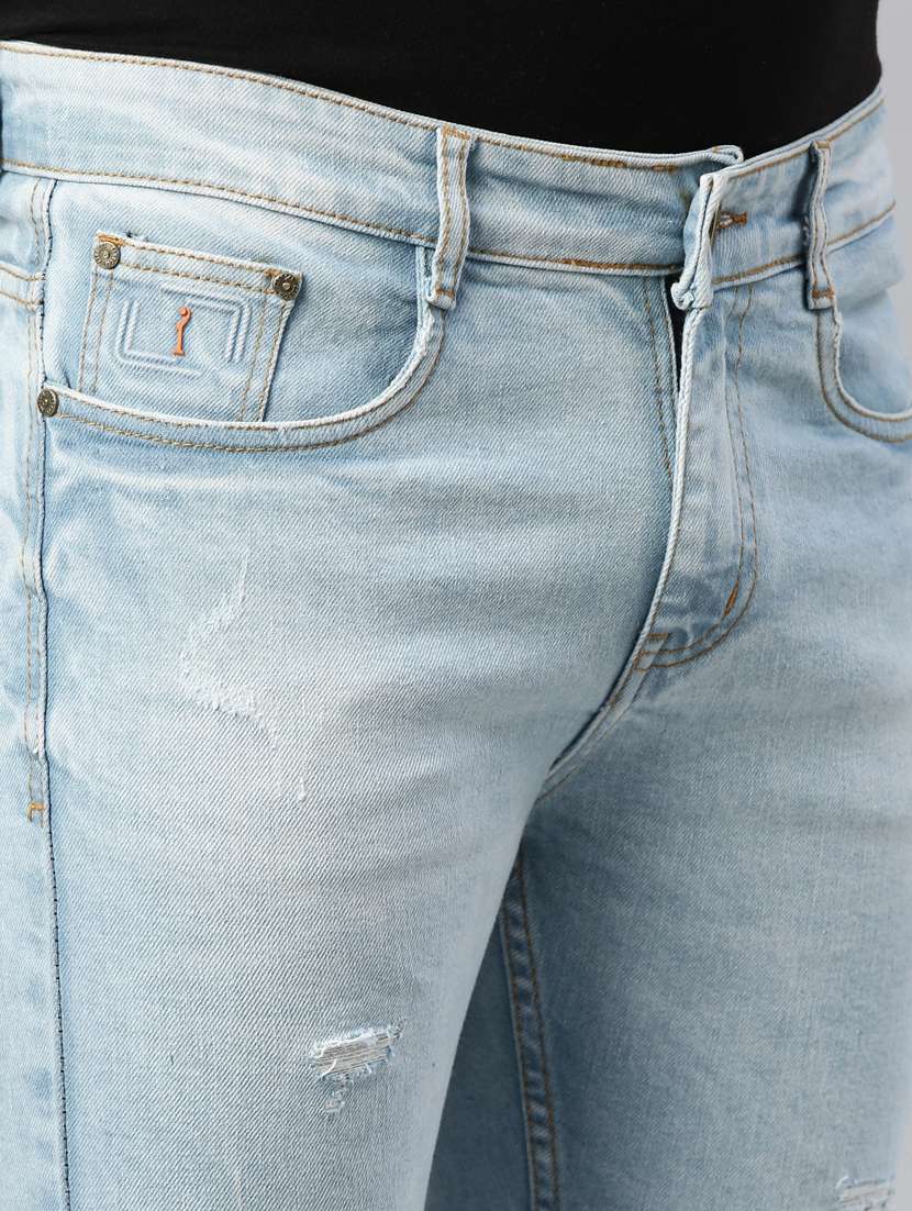 mens slim fit plain jeans - 20011919 -  Standard Image - 5