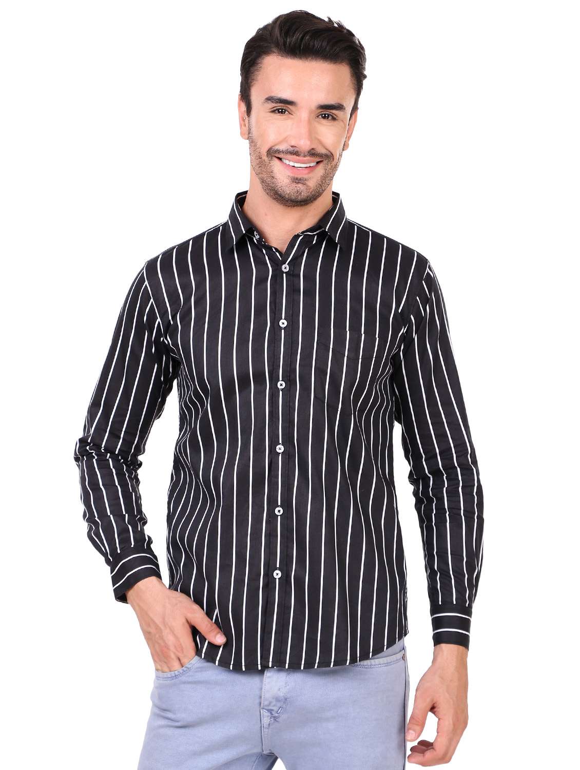mens stripes casual shirt
