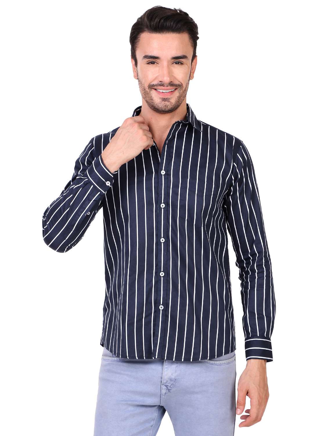 mens stripes casual shirt