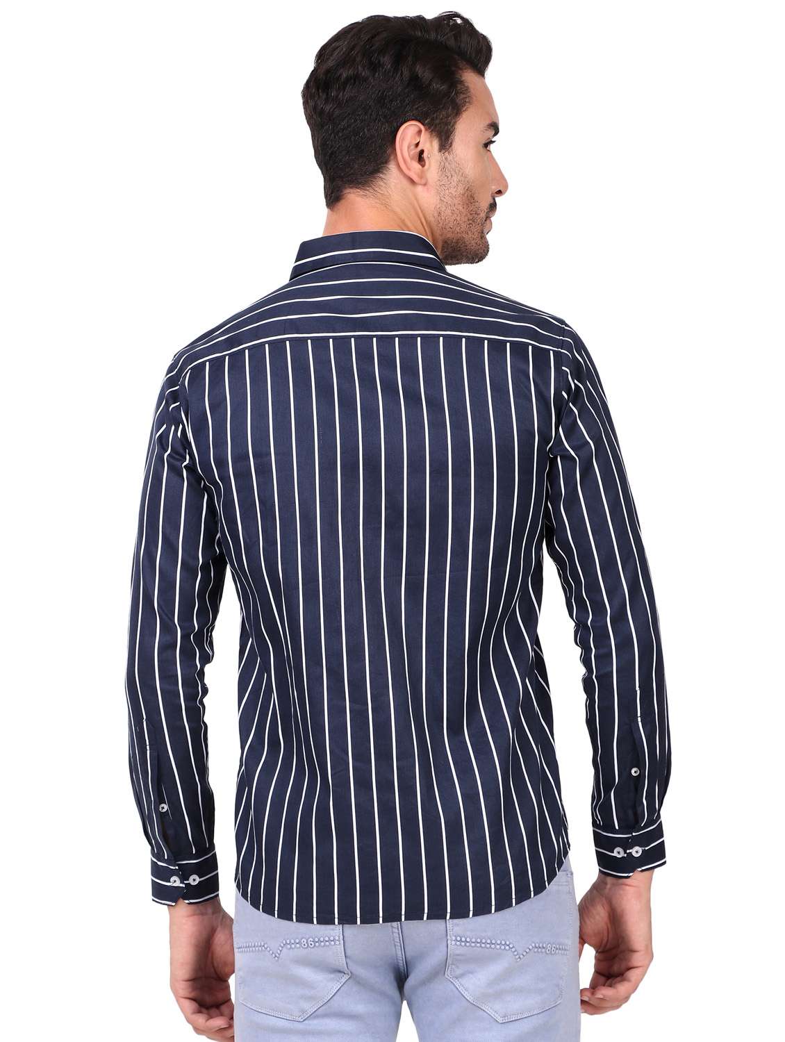 mens stripes casual shirt - 20012052 -  Standard Image - 3