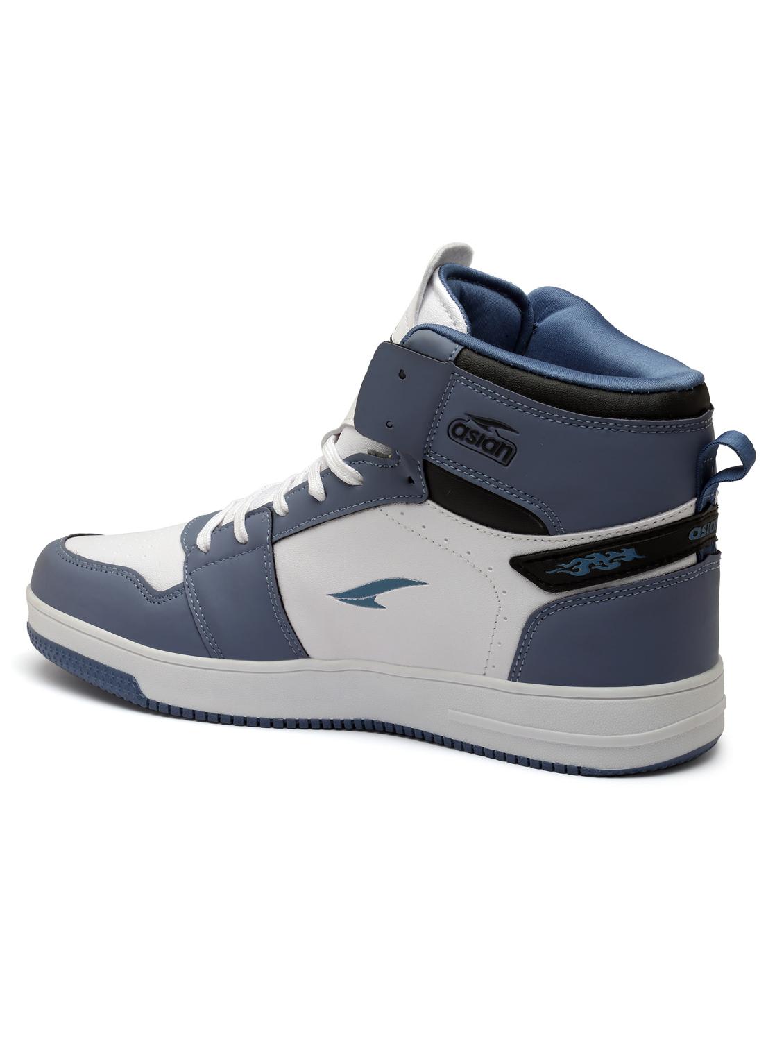 white synthetic lace up sneakers - 20012902 - Standard Image - 3