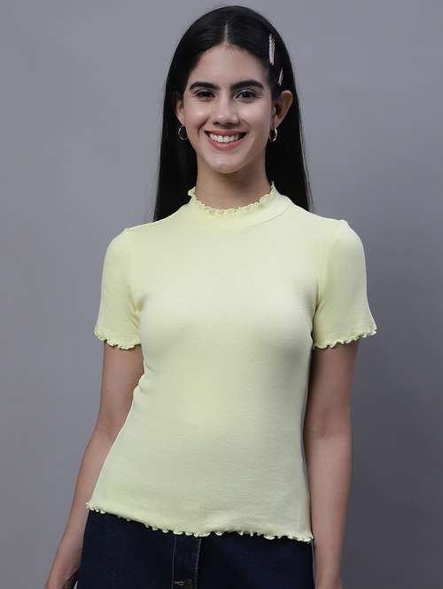 women's straight high neck top - 20013033 -  Standard Image - 0