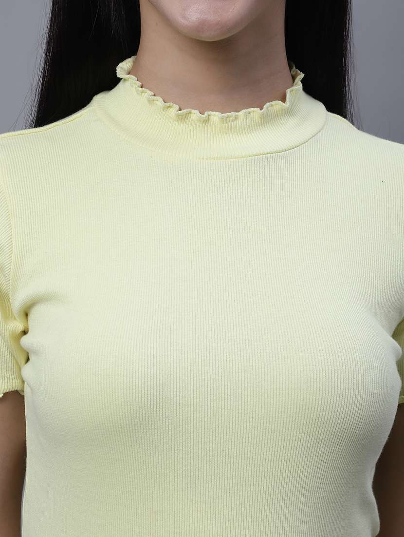 women's straight high neck top - 20013033 - Standard Image - 5