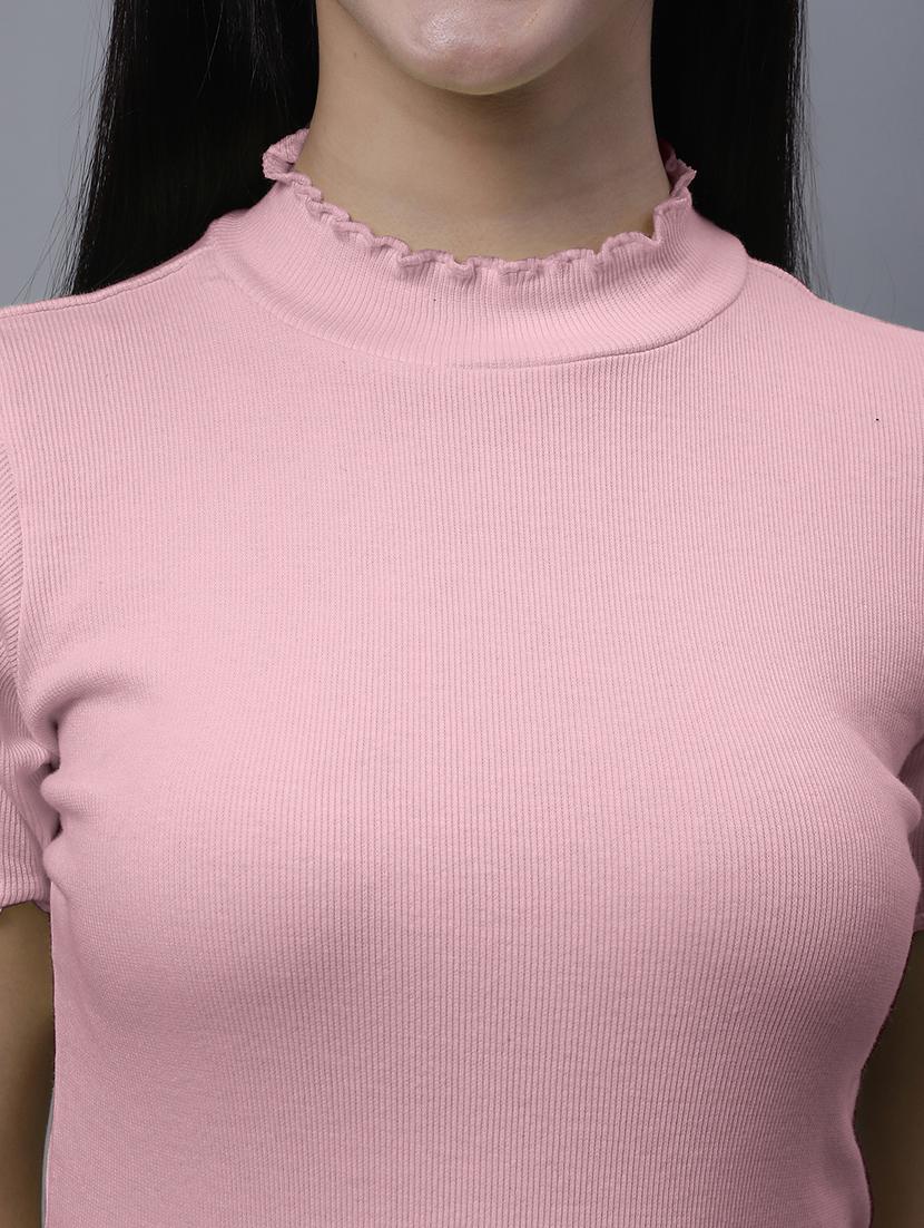 women solid cotton regular top - 20013042 - Standard Image - 5