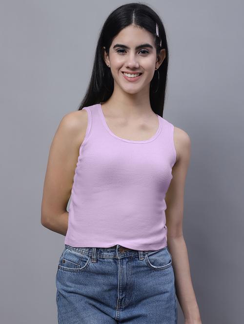 women's solid round neck top - 20013050 -  Standard Image - 0