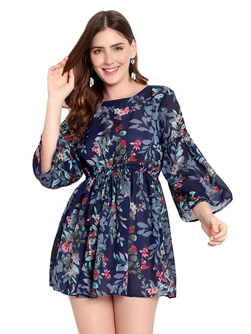 women's fit & flare floral dress