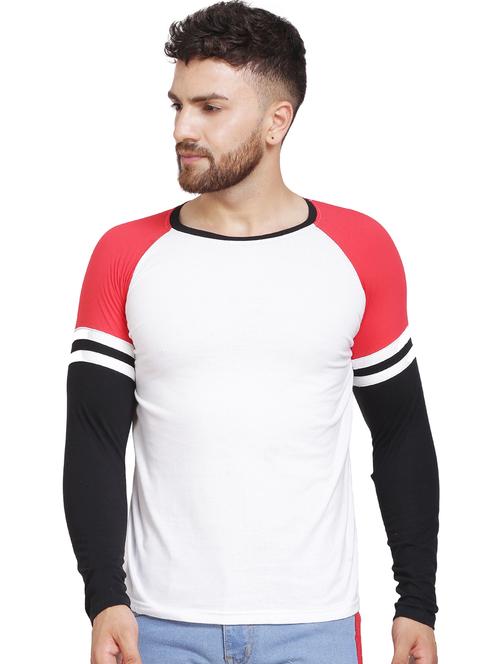 solids round neck ranglan t-shirt - 20014380 - Standard Image - 0