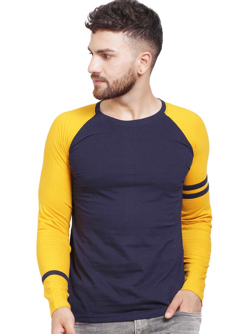 solids round neck ranglan t-shirt