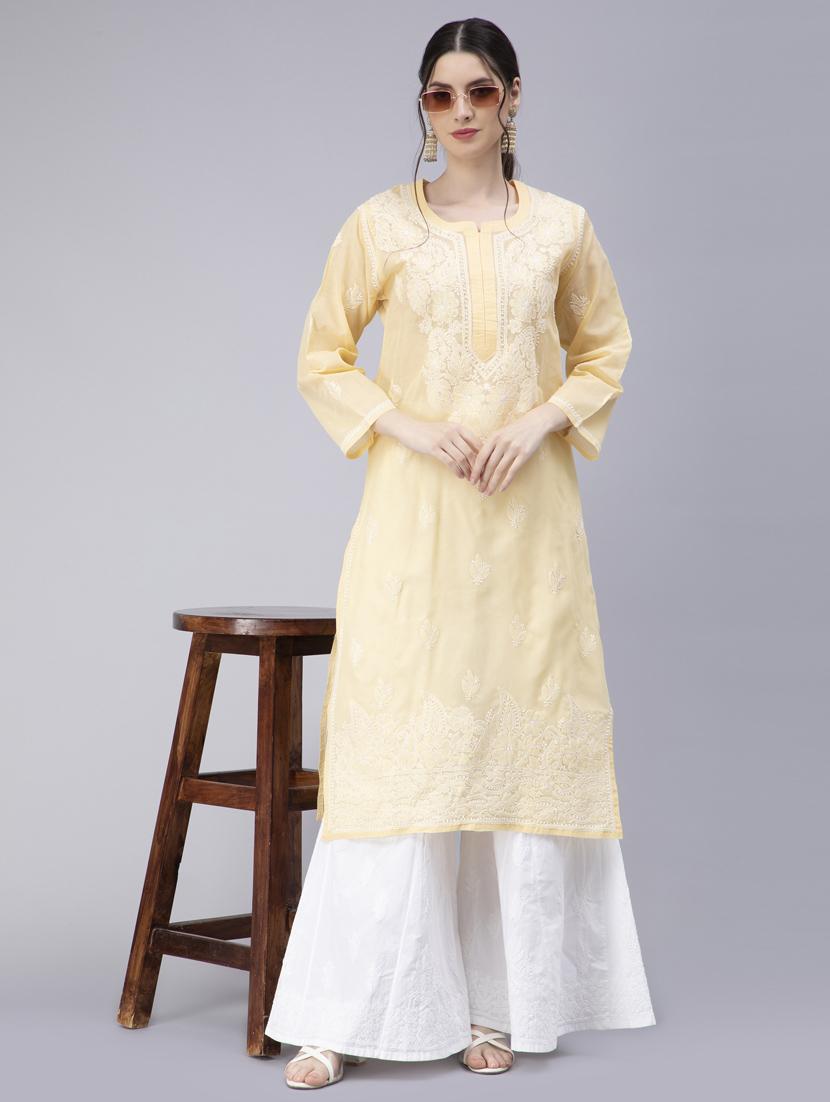 women's straight kurta - 20014470 - Standard Image - 3